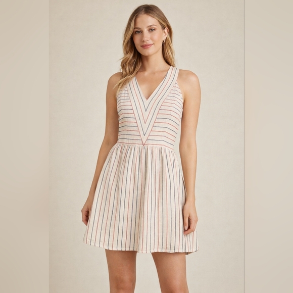 Dear Creatures Striped 100% Cotton Sundress | Nautical | Summer - Picture 2 of 13